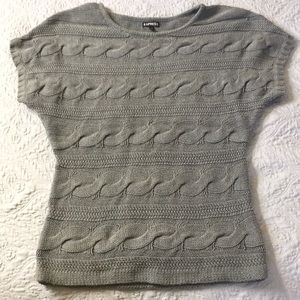 Grey, short sleeve Express sweater